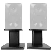 Rockville 8” Black Studio Monitor Speaker Stands For Mackie MR824 Monitors