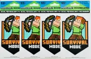Survival Mode Alex Decal Minecraft Character Peel Stick Video Game Sticker, 4 Pk