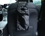 One Piece Car Headrest Garbage Can Strap On Trash Storage Container