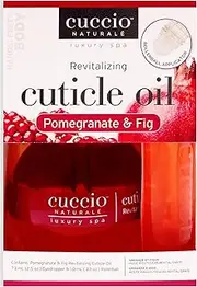 Cuccio Naturale Cuticle Revitalizing Oil Set - Hydrating Oils For Instant Cuticle Repair For Dry, Damaged Skin And Nails - Paraben And Cruelty-Free Formula - Pomegranate And Fig Fragrance - 2 pc