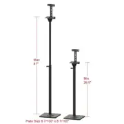 One Pair Speaker Stand Mount Bracket Floor Stand Satellite Height Adjustable ajb