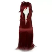 Breathable Hair Wigs for Women 39" Red Brown Wigs with Wig Cap