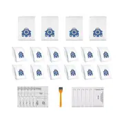 16 Pack Dust Bags For Airclean Vacuum Cleaner, Gn Classic C1 Complete C1, C2, C3, S400i S600 S2 S5