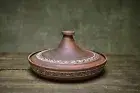Ceramic Tagine Pot for Cooking, Handmade Moroccan Tajine - Rustic Kitchen Decor