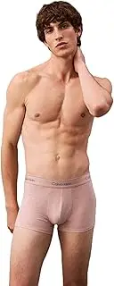 [Calvin Klein] Men's Modern Cotton VDAY Trunk Underpants, Hearts Monogram_Berry Pink