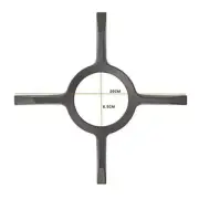 Non Slip Cross Shape Inner Diameter Cm Gas Stove Accessories Cross Shape