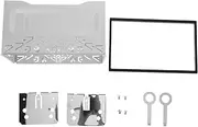 SWOOMEY 1 Set Stereo Cage Head Dash Cam Front Cuticle Button Chef Grout Phone Stand Cup Car Replacement Fitting Cage Kit Radio Sign Stickers Aux Portable Agenda Co Iron Silver