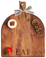 Maple Leaf at Home Eat Acacia Bevel Board with Spreader