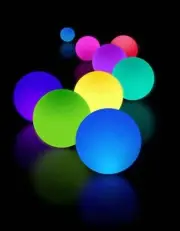 10 Fluorescent Elastic Luminous Balls, Luminous Party Decor, Stress Relief