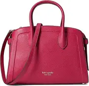 [Kate Spade New York] Knott Color-Blocked Pebbled Leather Medium Zip Top Satchel Renaissance Rose Multi One Size