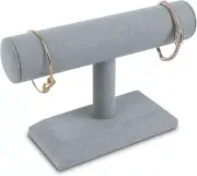 Expositor De Joyeria De Madera Cubierta Lino Perfecto Para Pulsera Reloj Nueva