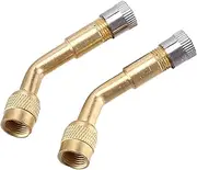 2 pcs 135 Degree Angle Air Tyre Valve Extension Adaptor Long Shank for Motorcycle Cars