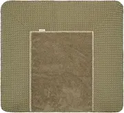 Koeka Changing Mat Cover - Fitted Cover for Changing Mat - Bonn - Cotton Waffle Fabric - Green 75 x 85 cm