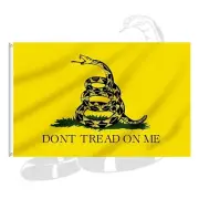Gadsden Flag 5x8 FT Don't Tread On Me Snake USA Rebel South Southern Tea Party