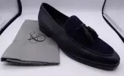 CANALI 611531 RC00420/310 BLUE TASSEL LOAFER MENS EU 41 US 8