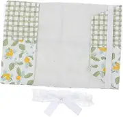Gadpiparty Elegant Fabric Book Cover Lace Trim for Scrapbook Journal Washable Notebook Sleeve for Women