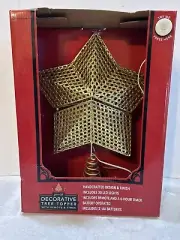 Members Mark Lite-Up Tree Topper. New Old Stock. Remote & Timer. Works!