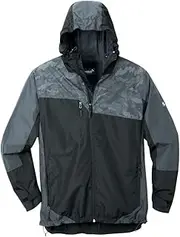 [Scheibler] Men's Waterproof Breathable Rain Jacket with Hood – Work Jacket Men's Reflective – Windbreaker Men's with Many Pockets – Waterproof Jacket Men