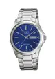 Casio MTP-1239D-2A Men's Analog Watch Blue Dial with Stainless Steel Strap Watch for men
