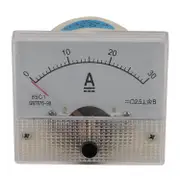 85C1-A Dc Analog Ampere Meter Panel Meter Gauge 30A Amp Gauge Current Mechanical Ammeters White