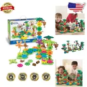 STEM-Infused Jungle Play Set with 103 Pieces for Imaginative Young Engineers