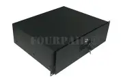3 Space 3U Rack Mount 19" Drawer Locking DJ Rack Gear Audio Road Case IT Network