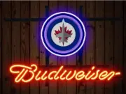 Bowtie Beer Winnipeg Jets 20"x16" Neon Sign Lamp Light Bar Show Gift Room ZM