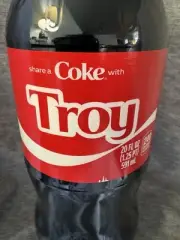 Share a Coke with Troy 2025 Personalized Gift Coca~Cola Bottle 20oz