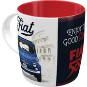 Nostalgic Art Fiat 500 330ml Ceramic Mug Office Tea/Coffee Drink Cup w/ Handle