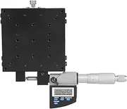 Gearwell Micrometer Stage, SEMX100-AS 100x100mm Linear Translation Platform with 0.001mm Digital Micrometer, Manual Slide Table, Precision Positioning Stage