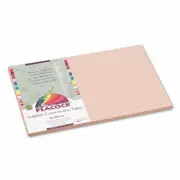 Pacon Peacock Sulphite Construction Paper, 76 lbs, 12x18, Light Brown, 50 Sheets