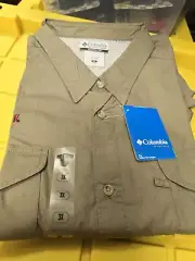 Talladega Super Speedway Khaki Button Down Dress Shirt 3XL. NWT