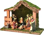 Holy Nativity Set - Nativity Ornaments Christmas Decor, Manger Figures Religious Decorations | Christmas Nativity Scene Resin Stable, Nativity Scene for Home Decor Jesus Sculpture