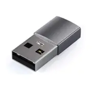 SATECHI USB-A to USB-C Adapter (Space Grey) work with Mouse USB-C- Keyboard / USB Hub / USB-C Lan /External SSD - Will not work with USB-C to HDMI & Display Adapter [ST-TAUCM]
