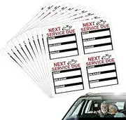 Oil Change Stickers - Oil Change Reminder Stickers | 40PCS Oil Change Reminder Service Sticker, 2x2 Inch Service Remind Window Sticker for Car, Next Service Due Reminder Labels for Car Auto
