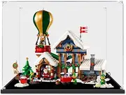 Acrylic Display Case for Lego 10339 Icons Santas Post Office Figure Storage Box Dust Proof Glue Free