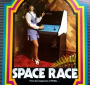 Space Race Arcade FLYER 1973 Original NOS Space Age Art Retro Video Game Atari