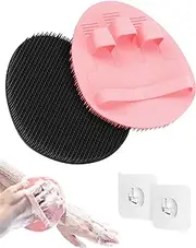 ManmiHealth Soft Silicone Shower Brush, Super-lathering Body & Face Brush, Gentle Exfoliating Cleaning Glove for Baby,Sensitive,Dry and All Skin Types