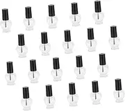 MERRYHAPY 20pcs Heart Shaped Nail Polish Bottles Sub Packed Manicure Supply Travel Friendly Nail Art Accessories for Women Durable Design