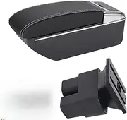 Car Armrest Box Retrofit Parts Interior Storage Box Accessories for Nissan NV200 for Evalia 2010-2020 Storage Box(D3 Black White NoUSB3)