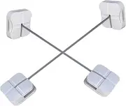 QUMIIRITY 2Pcs Safety Locks for Cabinets Durable Childproof Door Strap Locks Easy Adult Access Protects from Injury for Cupboards and Refrigerators