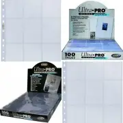 Trading Card Pages ULTRA PRO Premium 9 Pocket Pokemon YuGiOh K-pop Sports x 100