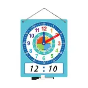 Writable Dry Erase Learning Clock | Clock For Kids Learning To Tell Tim