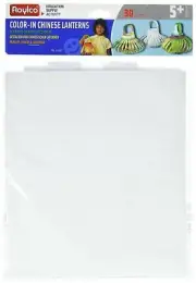 Roylco Paper Die-Cut Color-in Chinese Lantern, 9" x 11"
