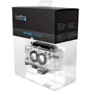 3D Underwater Camera Case+Oculus Flat Lens for GoPro HD Hero/HD2 1080P Camera