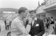 Dan Gurney with Porsche Team Manager Fritz Huschke von Hanstein 1961 Old Photo