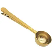 Coffee Scoop Stainless Steel Golden Multi Function Measuring Spoon Great Tea