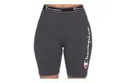 CHAMPIONWomen's Script Logo Bike Shorts | Granite Heather