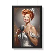 Lucille Ball Inspired Tribute Wall Art: Self-Love - Elegant Lucille Ball Poster