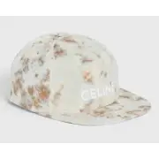 Celine Glacier Tie Dye Velvet Logo Baseball Cap Adjustable Snapback Hat Medium